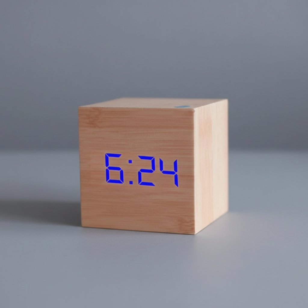 TimeCube Mini | Compact LED Digital Alarm Clock