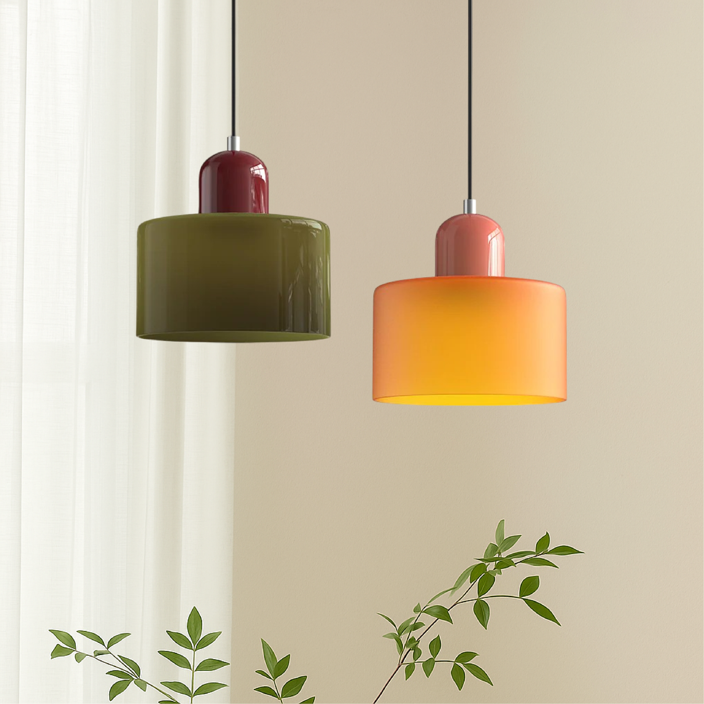 Bauhaus Hanging Lamp | Modern Glass Pendant Light Fixture 1