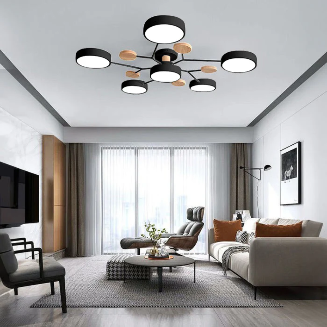 Clion Circa | Modern Round Flush Mount Ceiling Light 8