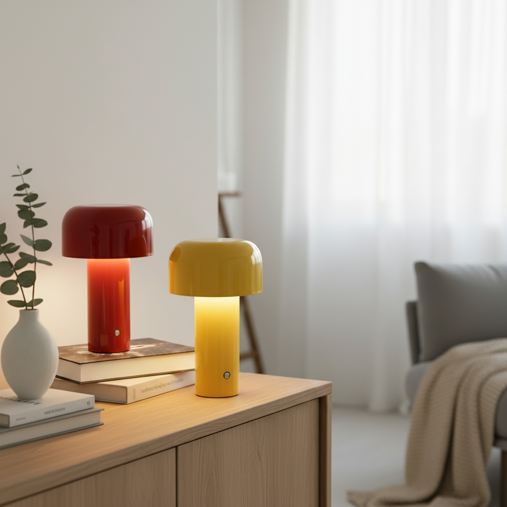 Mushroom LED Table Lamp | Rechargeable Cordless Bedside Lamp
