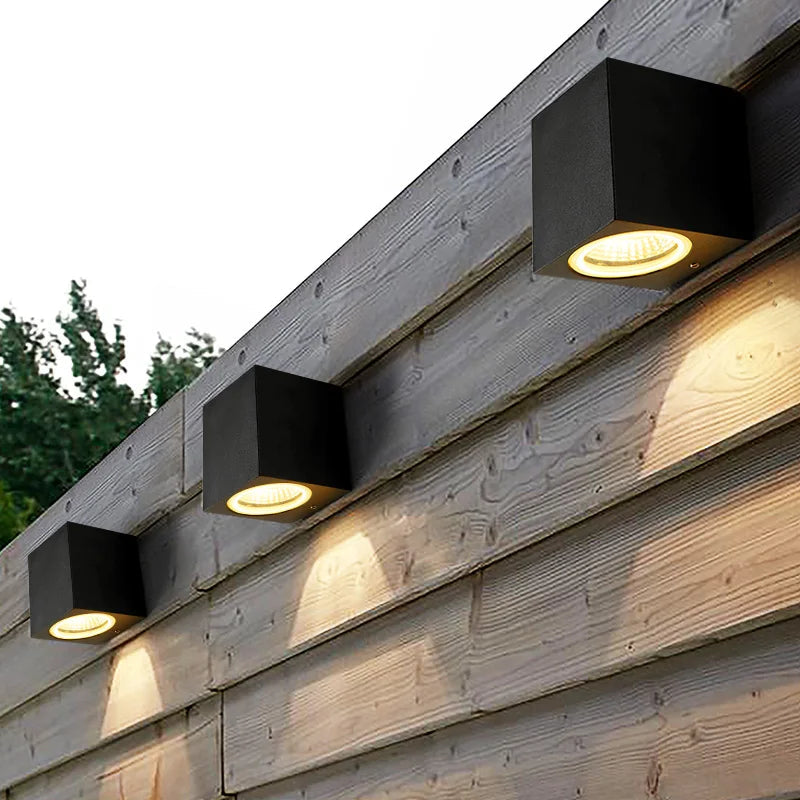 Seralyn | Modern Outdoor Wall Lamp LED Black 4