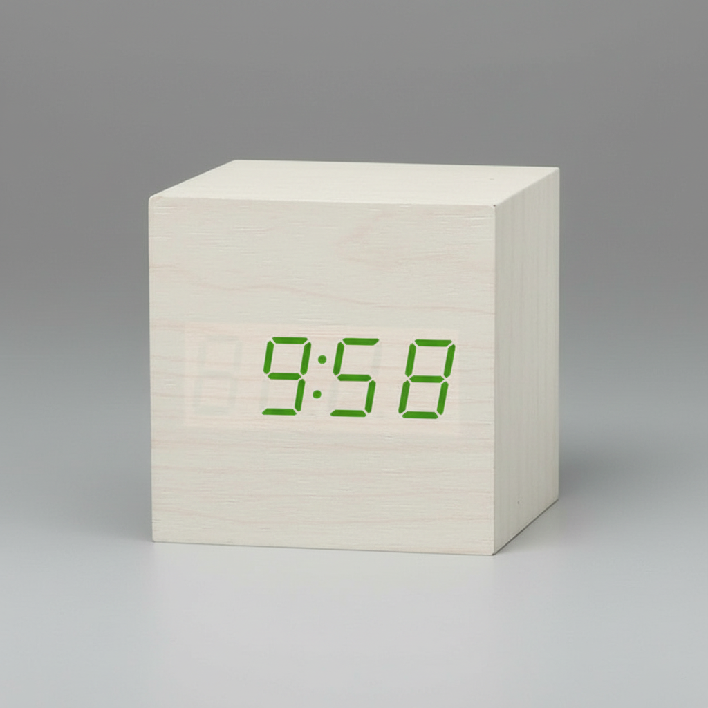 TimeCube Mini | Compact LED Digital Alarm Clock