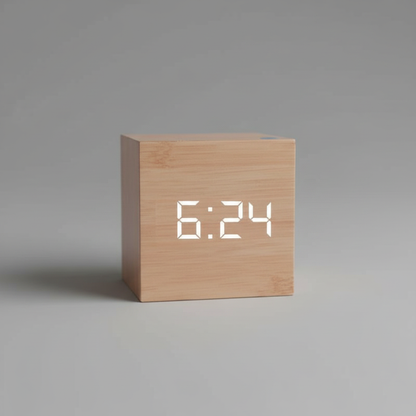 TimeCube Mini | Compact LED Digital Alarm Clock